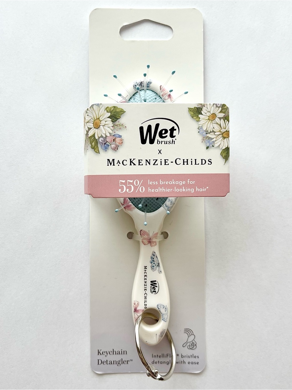 MacKenzie-Childs × Wet Brush Detangling Keychain Mini Brush Butterfly Hill